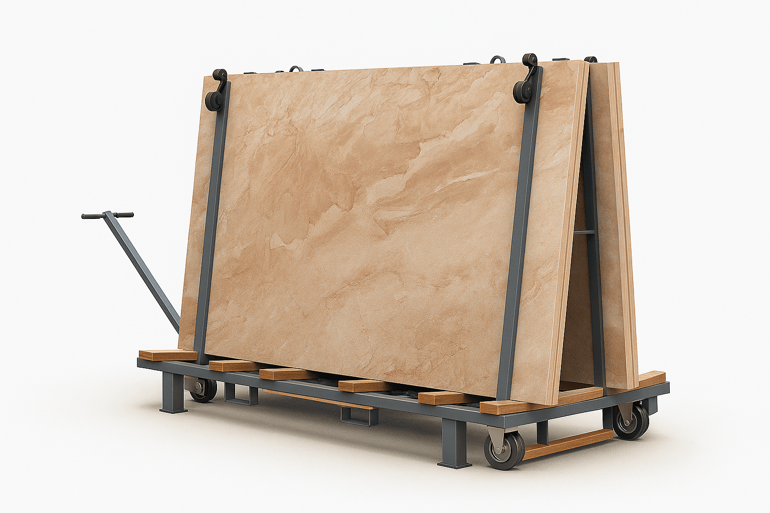 A-Frame with Stone Slabs